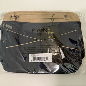 Littbag by PurseN Handbag Organizer Navy Blue / Nude